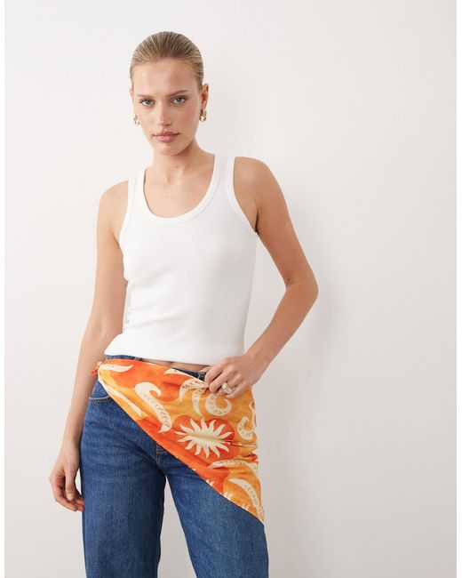 Never Fully Dressed White – cairo – schal mit blumenmuster