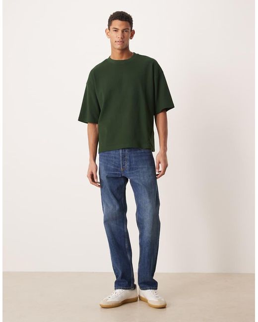 ASOS Green Boxy Oversized T-shirt for men