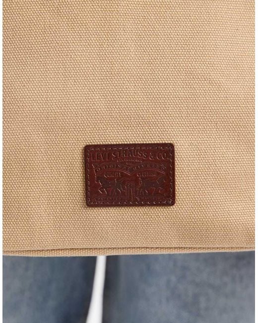 Levi's Natural Denim Shoulder Bucket Bag