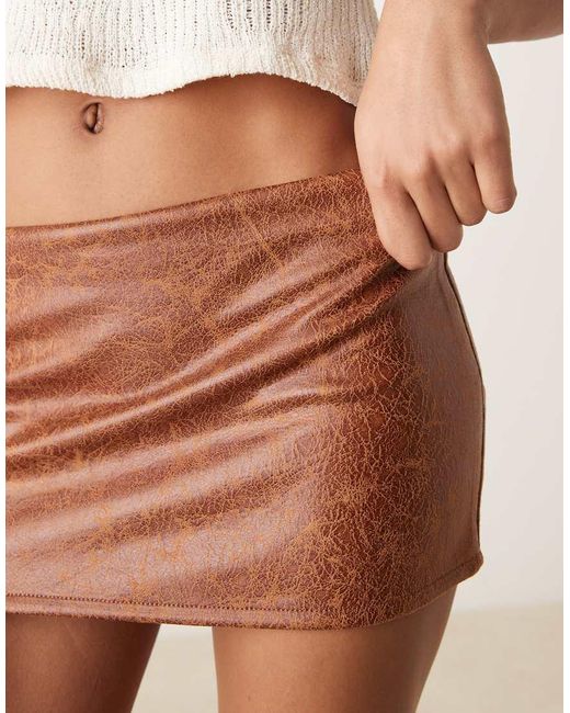 Glamorous Natural Hipster Mini Skirt