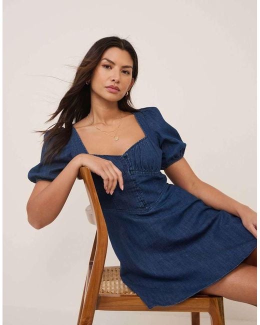 Nobody's Child Blue Tulla Mini Dress