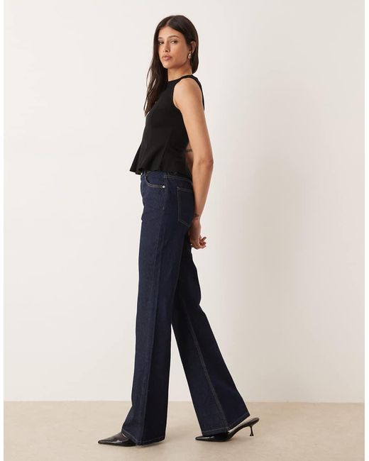 ASOS Blue Asos Design Tall Relaxed Flare Jean