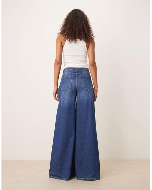 ASOS Blue Wide Leg Palazzo Jean