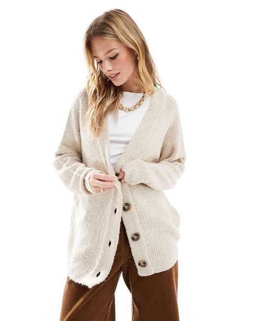 Threadbare Natural Brushed Cardigan