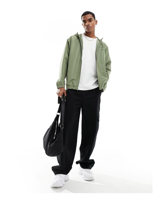 Iconic - giacca stile college con zip di New Balance in Green da Uomo