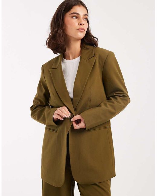 ASOS Green Relaxed Blazer