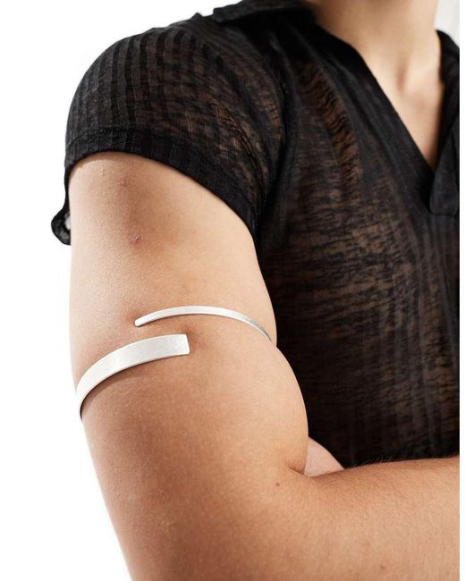 ASOS Black Wrap Around Arm Cuff for men