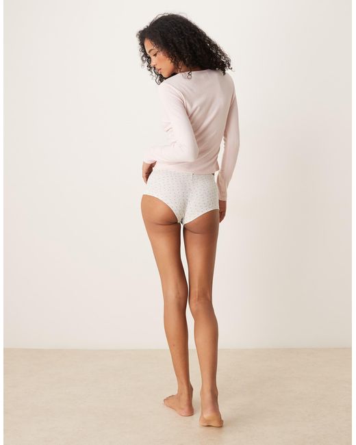 ASOS Natural 2 Pack Cheeky Boxers
