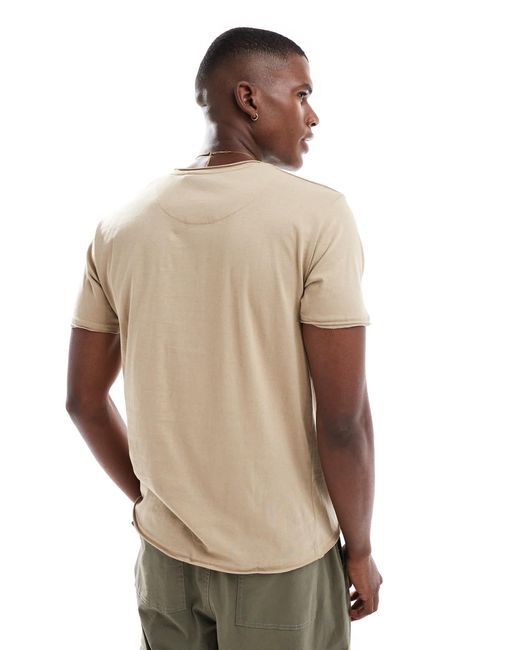 T-shirt à manches courtes - taupe Brave Soul pour homme en coloris Natural