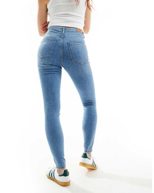 Vero Moda Blue Skinny Jean With High Waist