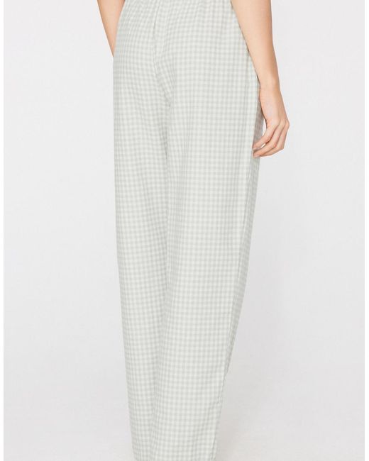Tezenis White Cotton Canvas Drawstring Trousers