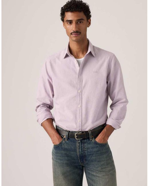 Levi's Pink Battery Housemark Standard Shirt for men