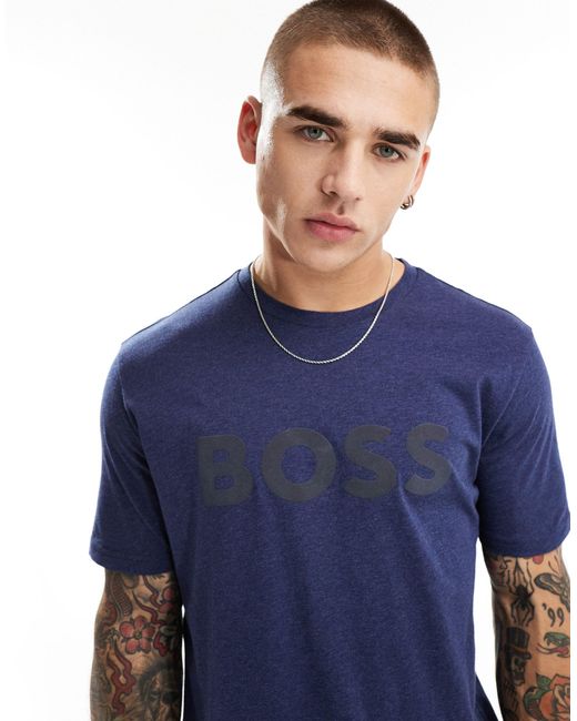 Boss Blue Thinking T-shirt for men
