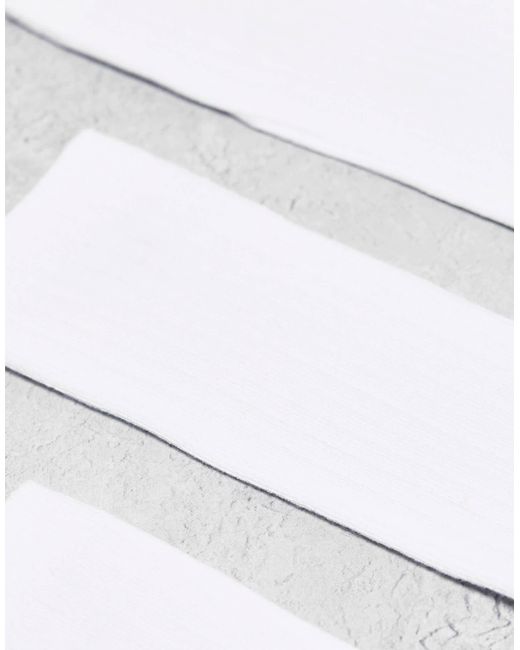 Weekday White Noah 3-pack Socks for men