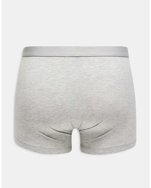 ASOS White 3 Pack Trunk for men