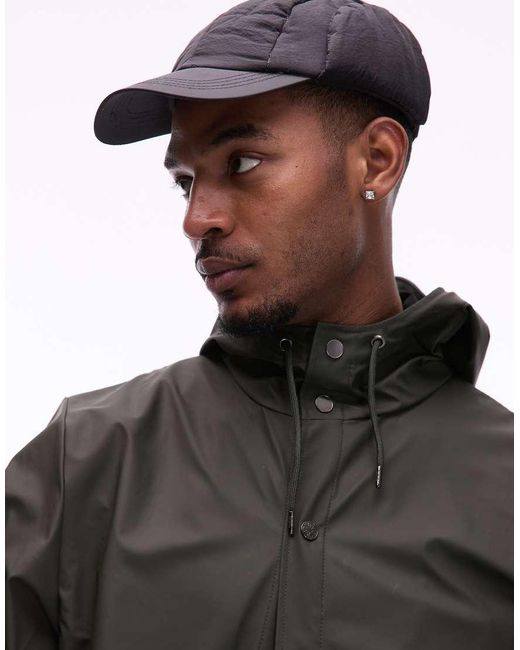 Rains Black 12020 Waterproof Long Jacket
