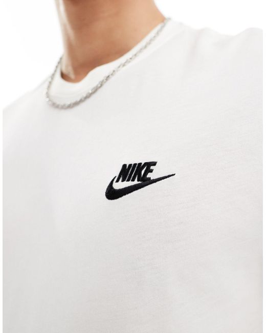 Club - t-shirt unisexe - blanc cassé Nike en coloris White