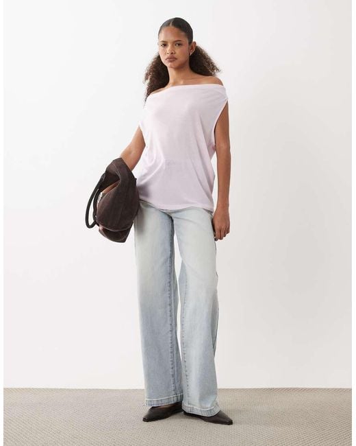 ARKET White Cowl Neck Tank Top