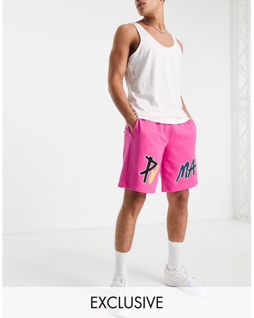 PUMA Skate Boxy Shorts in Pink (Red 