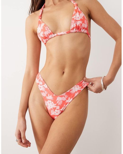 Kulani Kinis Pink Island Punch Y Cheeky Bikini Bottom