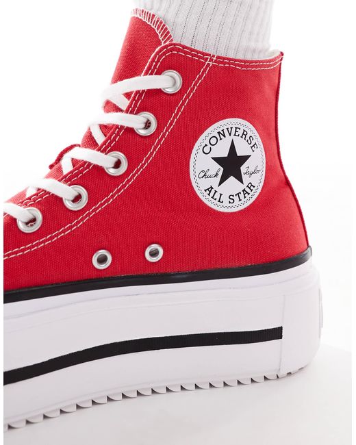 Converse Red – chuck taylor all star lift double stack – sneaker