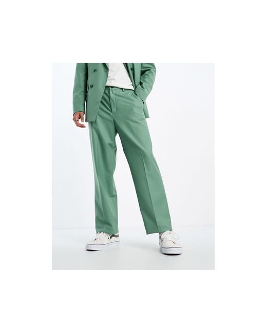 Sixth June Oversized Pantalon in het Green voor heren