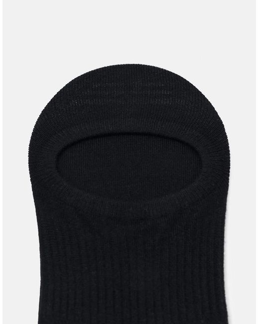 Pull&Bear Black Pack Of 4 Invisible Ankle Socks for men