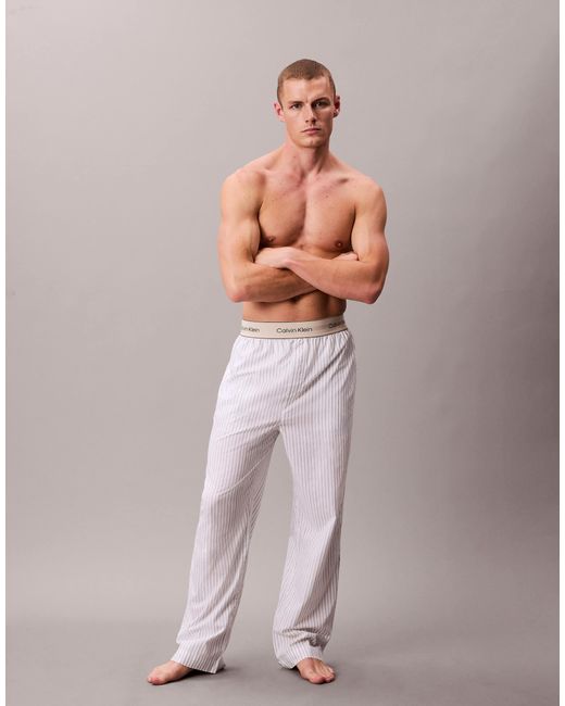 Calvin Klein Pink Cotton Pyjama Bottoms for men