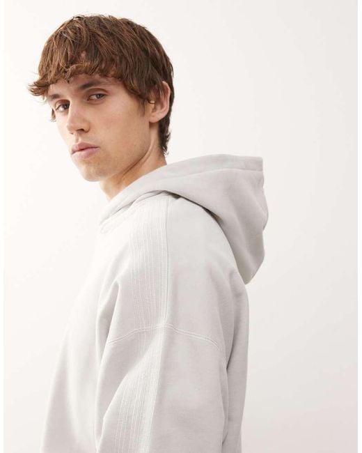 Adidas Originals White Premium Essentials Hoodie for men
