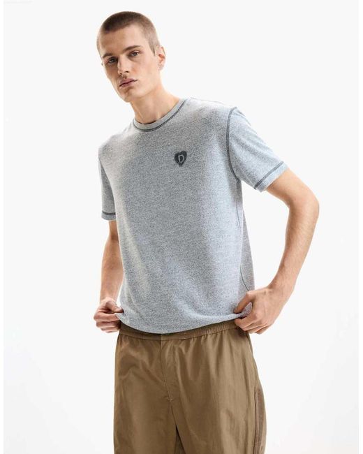 Desigual White Long Mixed-Fabric Trousers for men