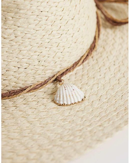 Accessorize Natural Shell Charm Cowboy Hat