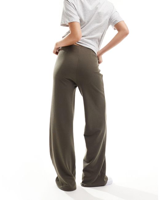 Pantalon ample en tissu côtelé épais ASOS en coloris Gray