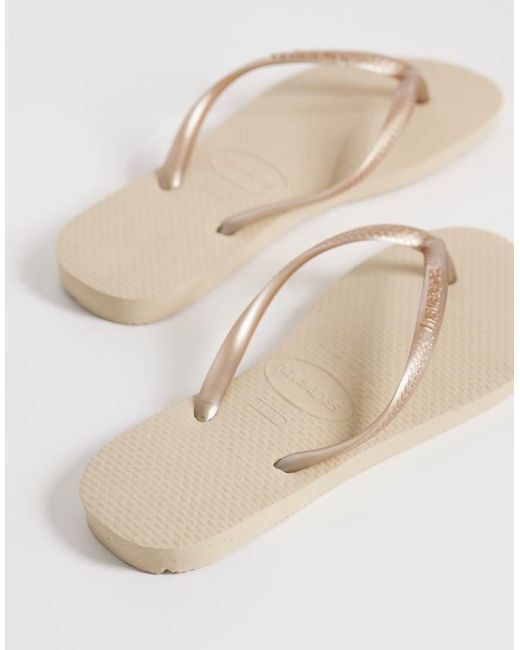 Havaianas Natural Slim Flip Flops