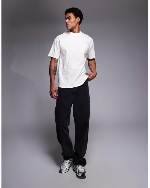 Good For Nothing White Oversized T-shirt for men