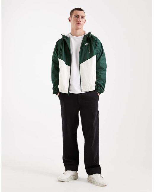 Nike Green Windrunner Track Jacket for men