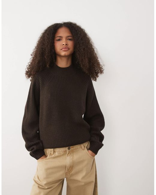 Threadbare Black High Neck Sweater