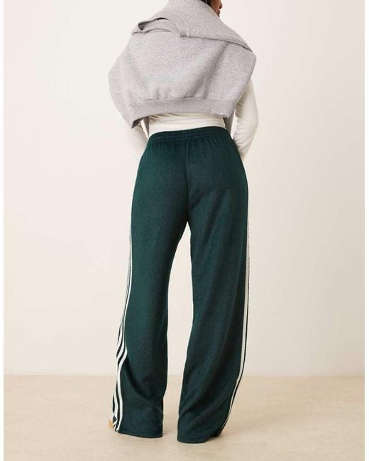 Adidas Originals Green Firebird Fluffy Track Pants