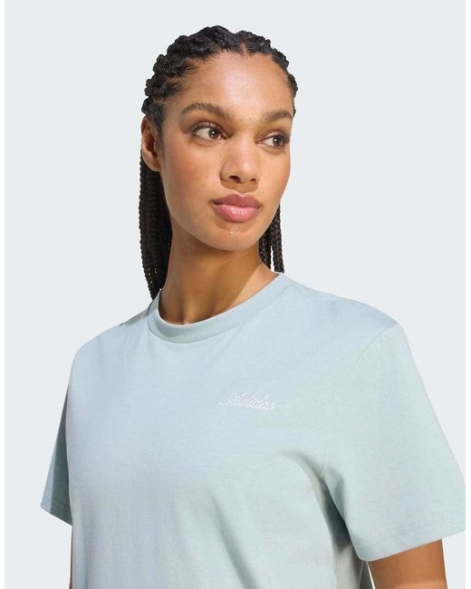 Adidas Originals Blue Food Loose Graphic T-shirt