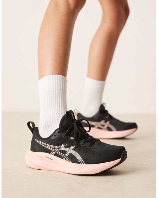 Asics Black Gel-pulse 16 Running Trainers