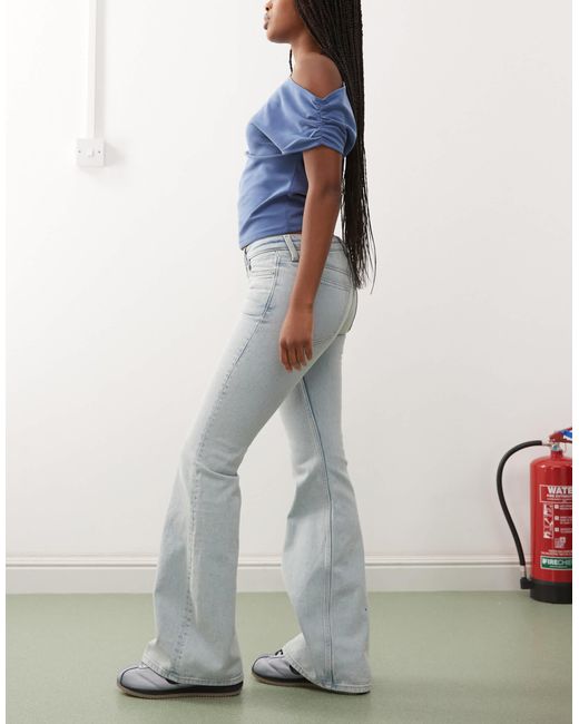 Weekday Blue – flame – schlagjeans
