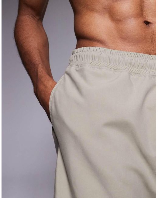 ASOS Middellang Zwemshort in het Gray voor heren