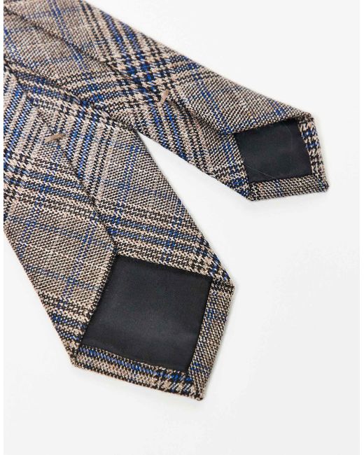ASOS Gray Check Tie for men