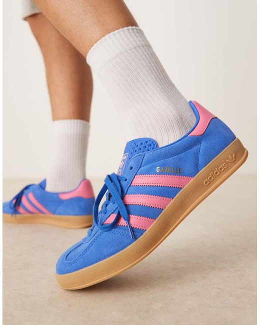 Adidas Originals Blue Gazelle Indoor Trainers for men
