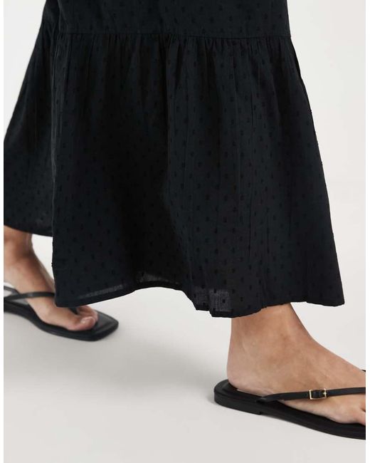 Vero Moda White Dobby Texture Boho Maxi Skirt