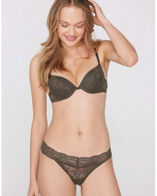 Tezenis Natural High-Cut Lace G-String