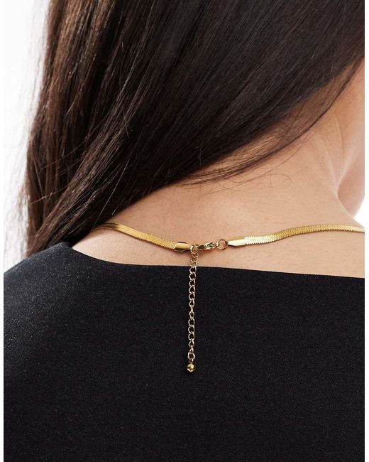 Collana Stile Catenina A Serpente di ASOS in Brown