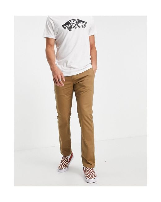Vans Authentic Chino Slim Pant Trousers  Dirt  Remix Casuals