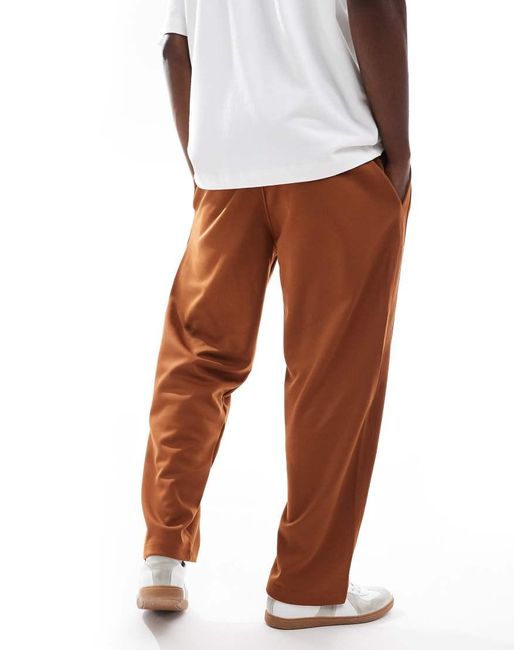 Pull&Bear White Wide Leg Stripe joggers for men