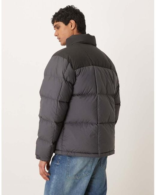 Polo Ralph Lauren Gray Icon Logo Colourblock Ripstop Puffer Bomber for men