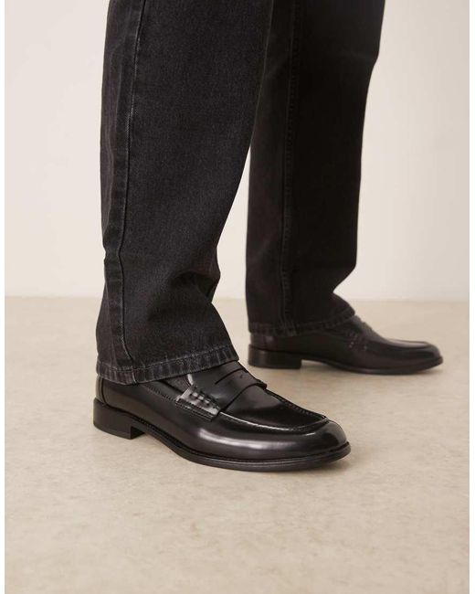 Mocassini Classici Neri di Mango in Black da Uomo